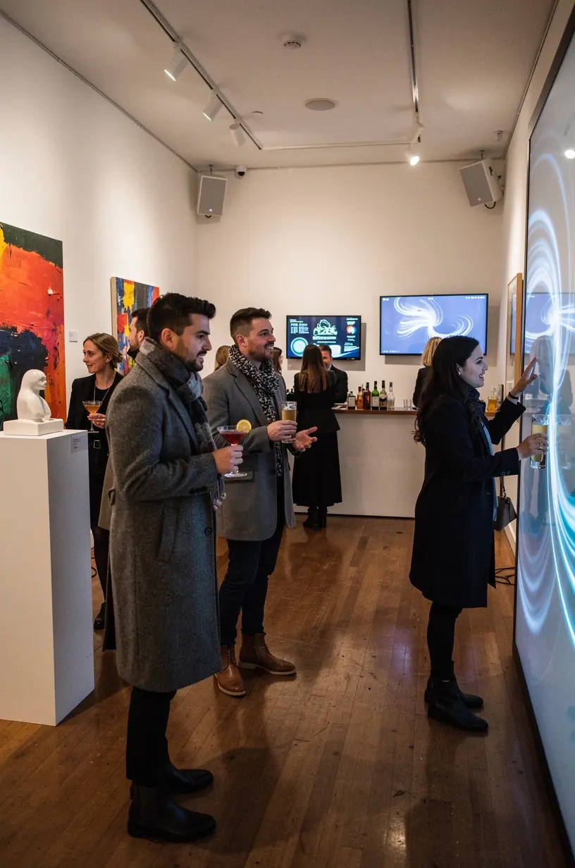 Immersive themed art show design and community engagement