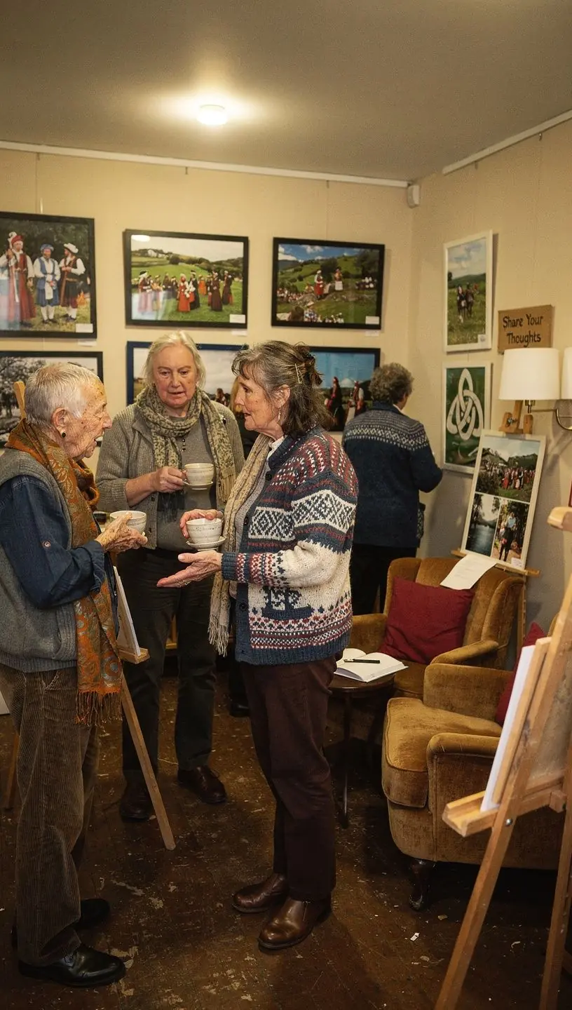Themed pop-up art exhibition fostering community engagement.